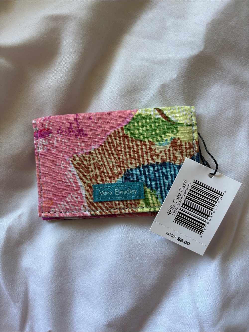 Vera Bradley Pink Multi RFID Card Holder